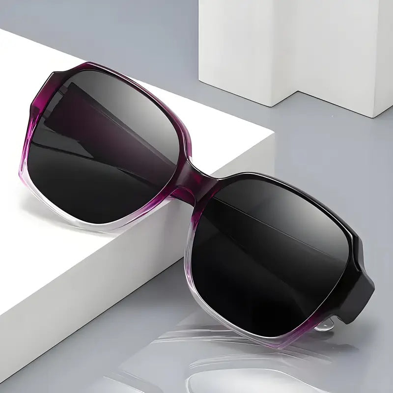 Unisex Dual-Use Clip-On Rectangular Glasses