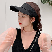 Women's High-temperature Fiber Hat Wig