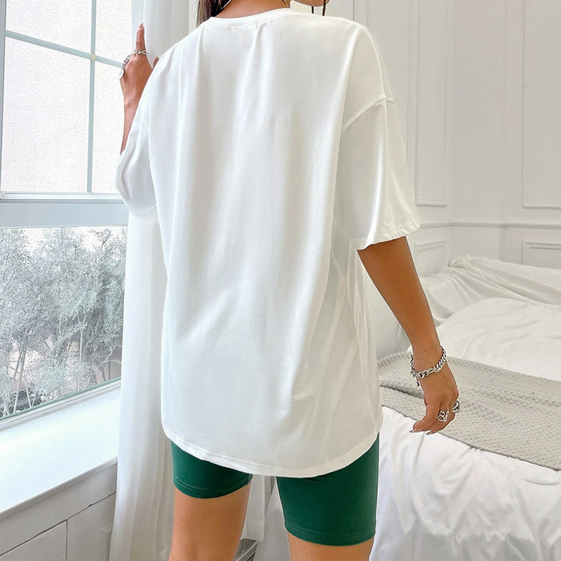 Women's Pullover Leisure Pajama Set – Loose-Fit Outerwear Style Loungewear