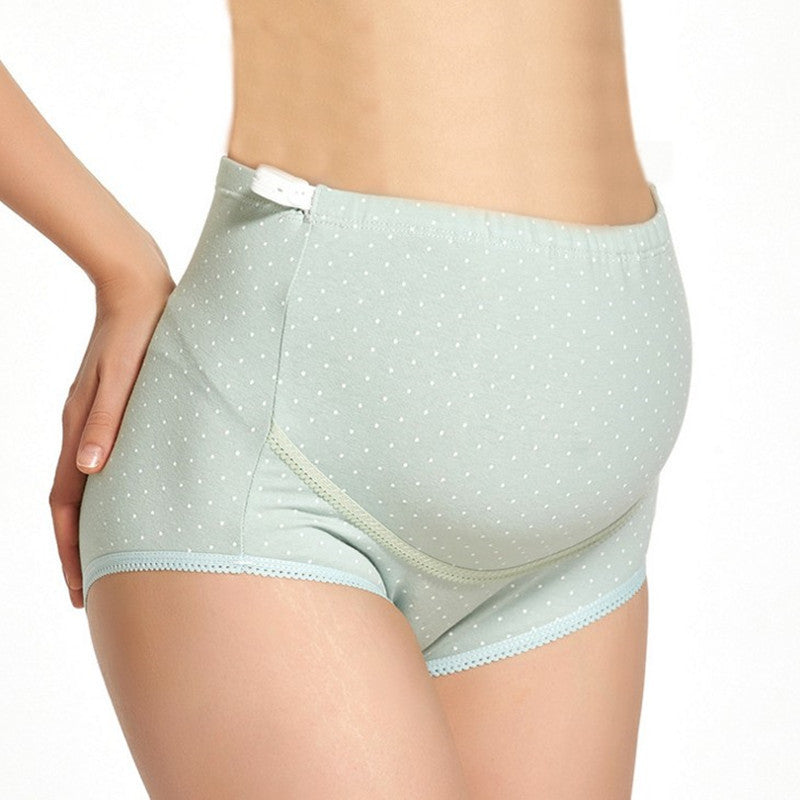 Maternity High-Waist Cotton Underwear – Adjustable Stomach Lift Pants