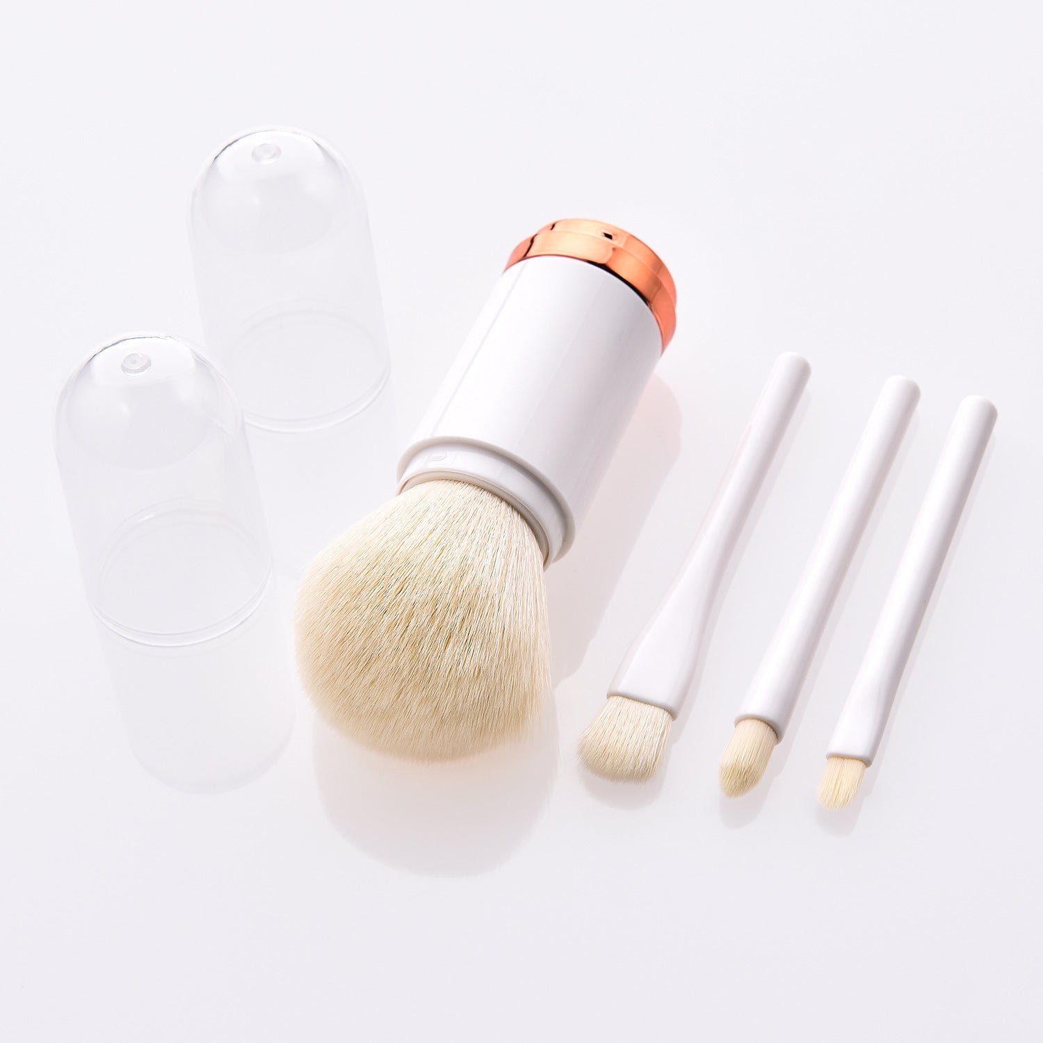 Retractable Double-Head Makeup Brush – Portable Beauty Tool