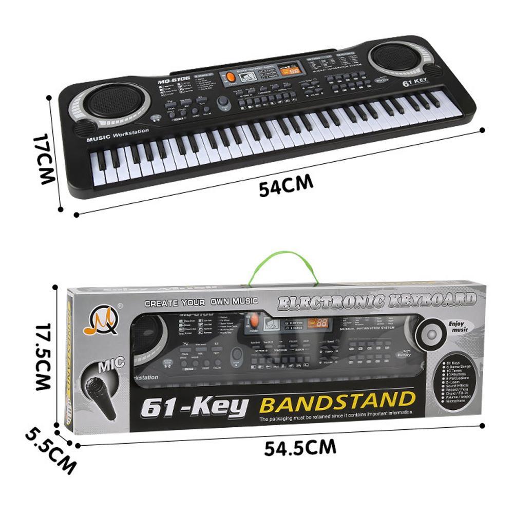Colorful Plastic Children's Electronic Organ with Microphone