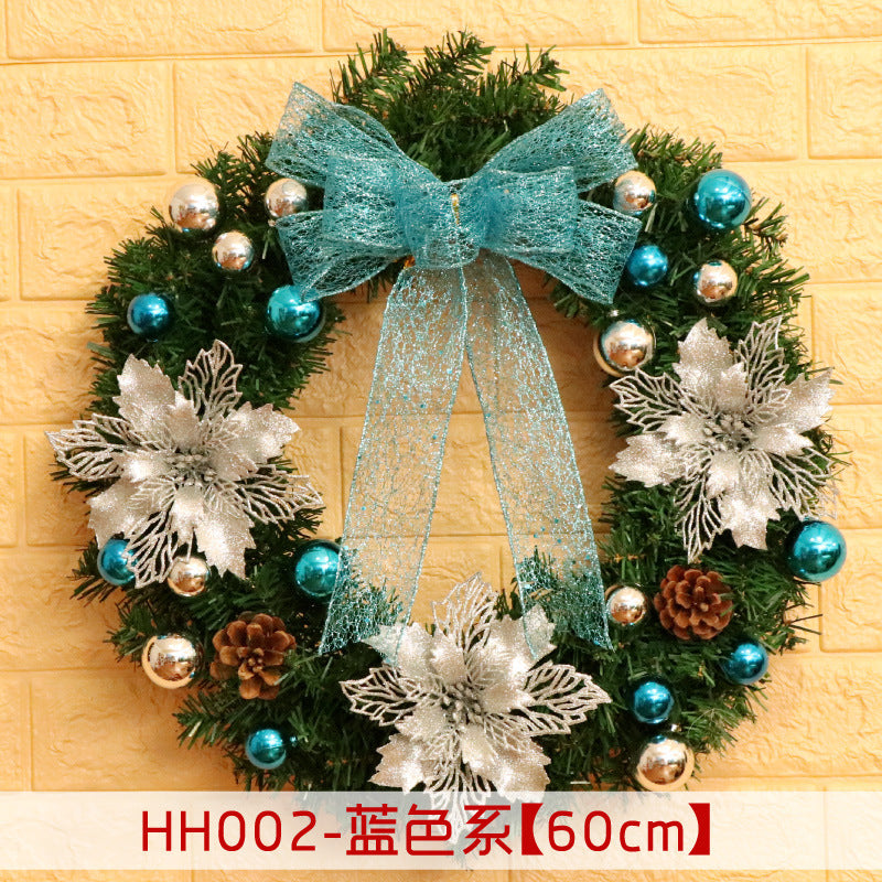 40/50/60CM Christmas Rattan Wreath Door and Window Hanging Decoration