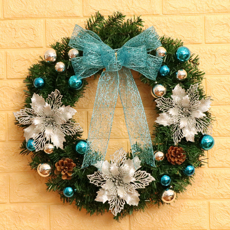 40/50/60CM Christmas Rattan Wreath Door and Window Hanging Decoration