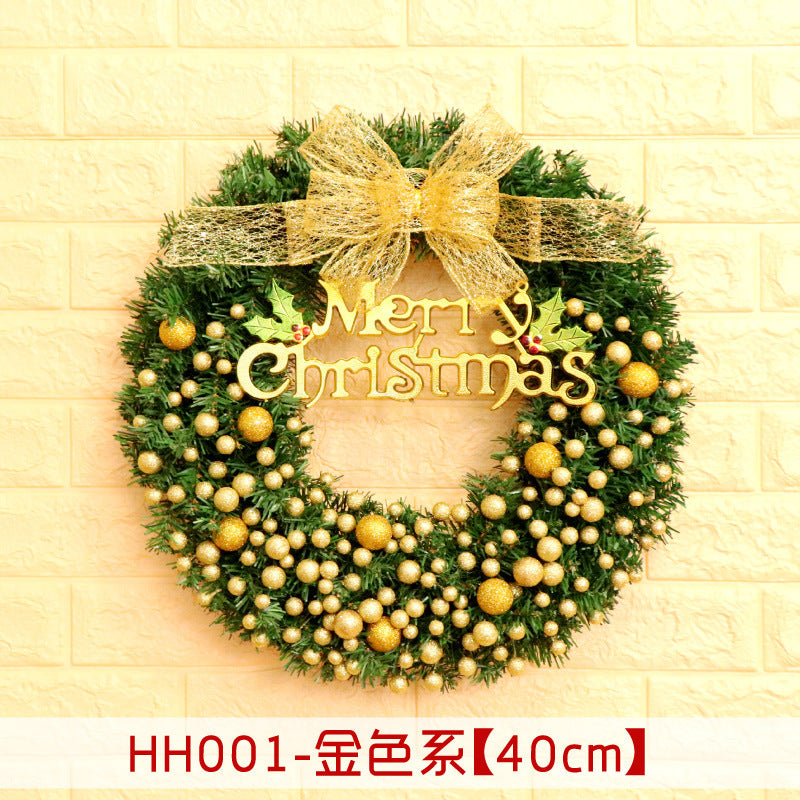 40/50/60CM Christmas Rattan Wreath Door and Window Hanging Decoration
