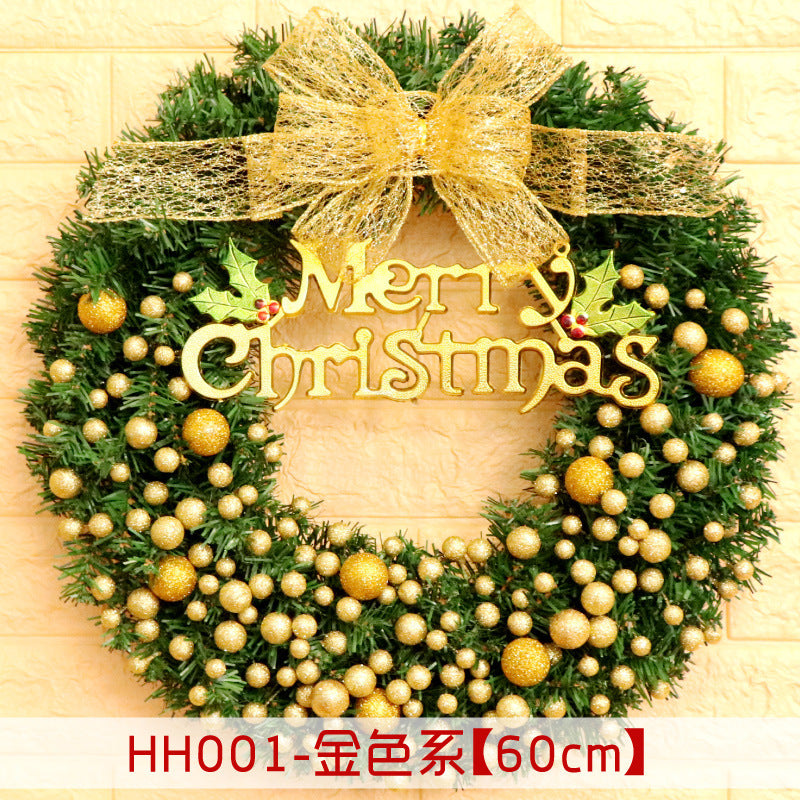 40/50/60CM Christmas Rattan Wreath Door and Window Hanging Decoration