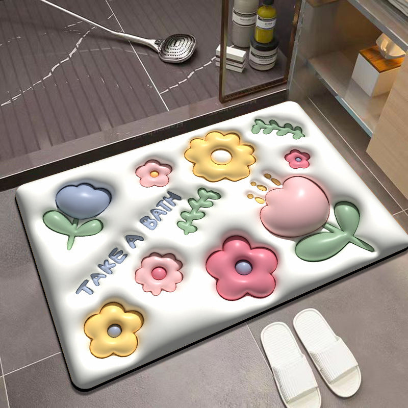 Foot Mats for Household Bathroom Entrance – Absorbent & Non-Slip