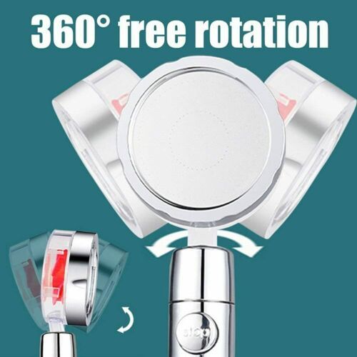 Modern Minimalist Compact Supercharged Shower Nozzle – Small Waist Fan Design