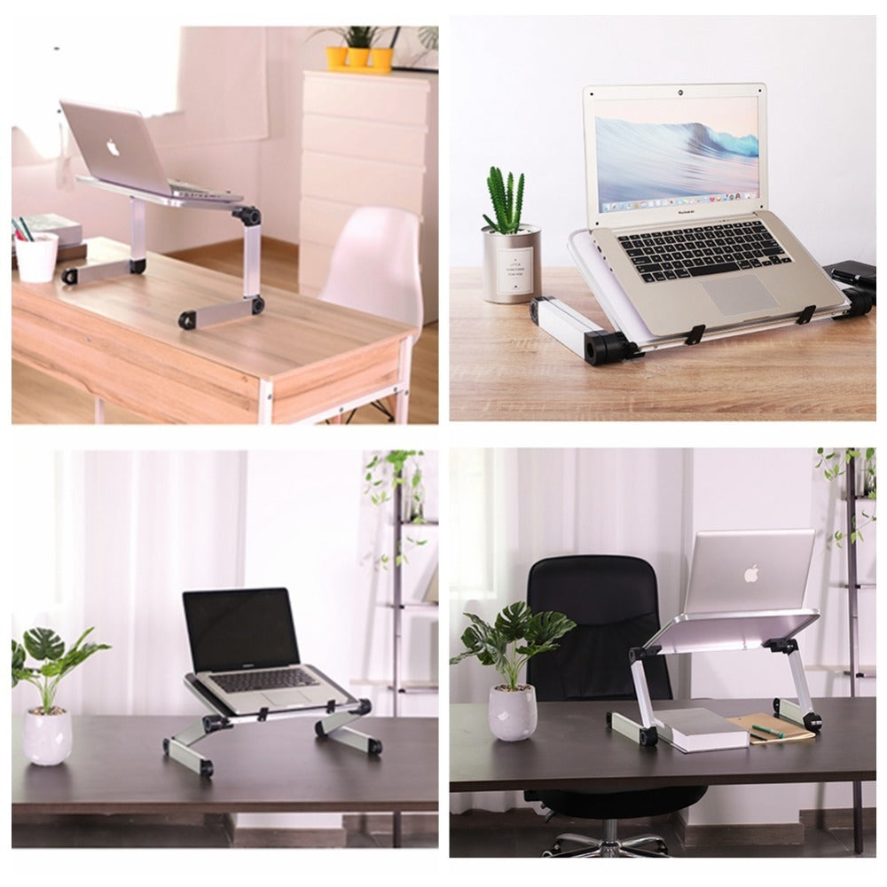 Foldable Laptop Stand – Ergonomic Adjustable Desk and Tablet Holder