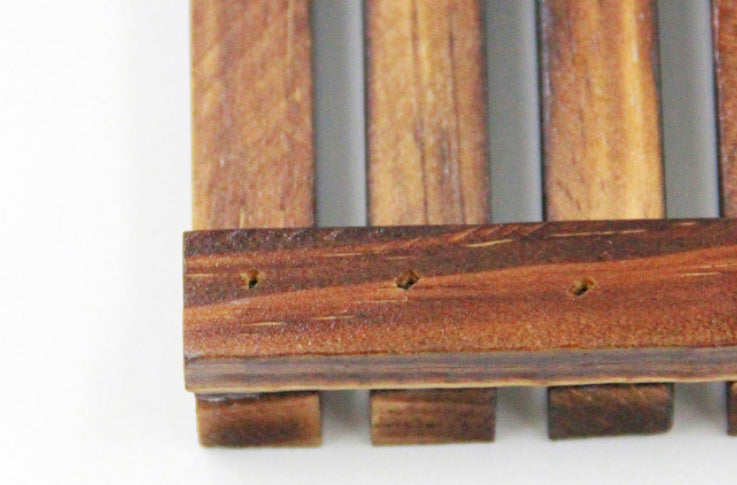 Retro Wooden Soap Box – Charcoal Soap Holder
