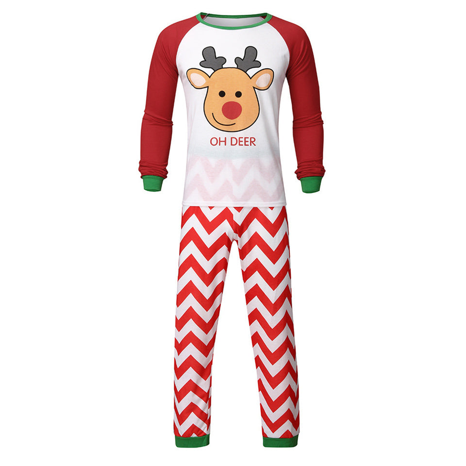 Home Wear Wave Stripe Parent-child Suit