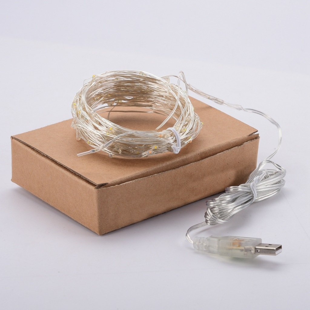 USB Powered Copper Wire LED String Lights 10M 100 Lights