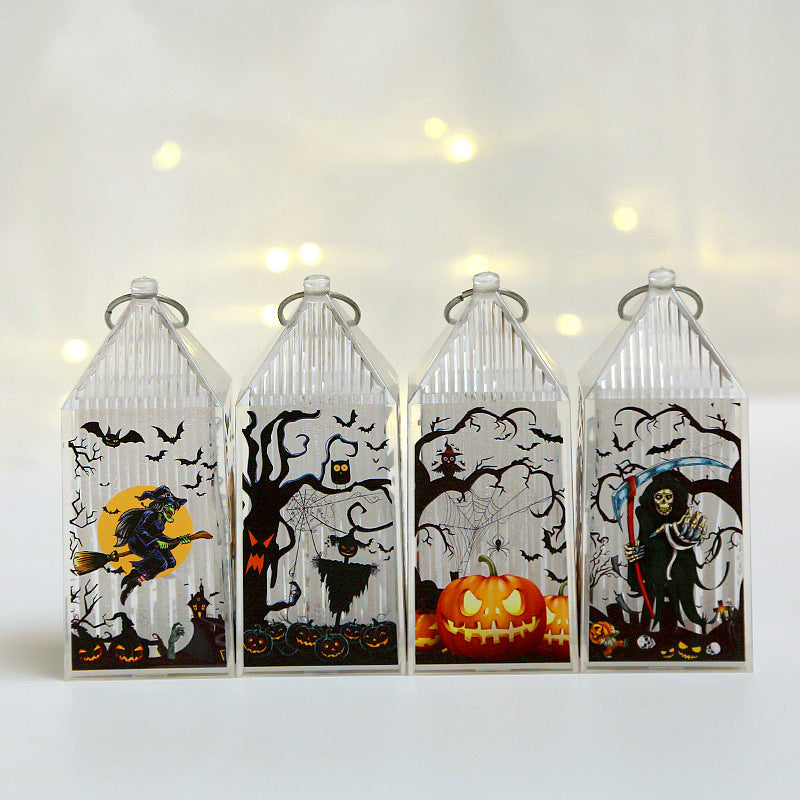 Halloween Pumpkin Night Lamp – Portable Kids’ Lantern Cage Decoration for Desktop and Party Props