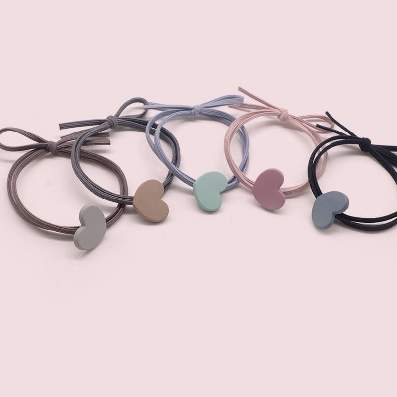 Simple Cute Love Hair Rope Bow