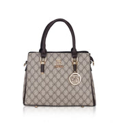 Generic Women's Women’s Faux Leather Printed Handbag – Coffee ColorLeather Printed Handbag (Coffee)