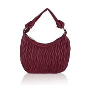 Women’s Faux Leather Textured Handbag – Red