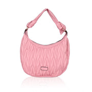 Women’s Faux Leather Textured Handbag – Pink (Variant 2)