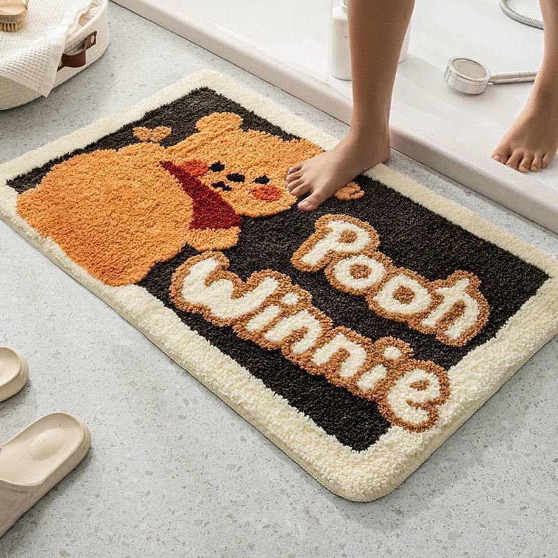 Cartoon Household Bathroom Mats – Absorbent Non-Slip Floor Rugs
