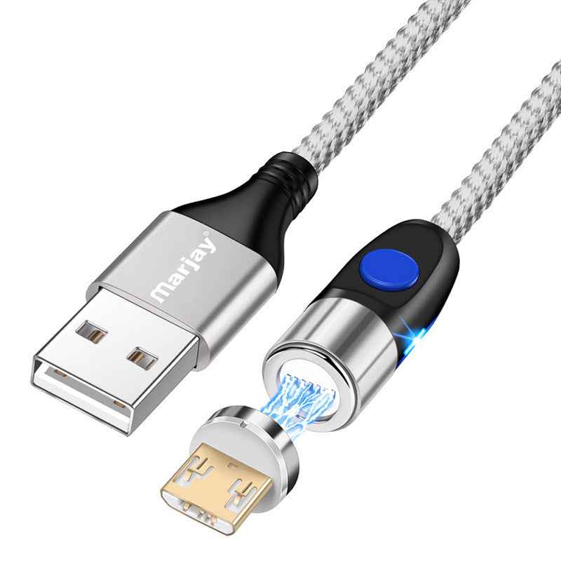 Magnetic Fast Charging Mobile Phone Data Cable Three In One