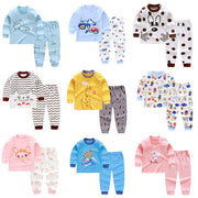Autumn and Winter Baby Pajamas – Long Sleeve Tops and Trousers Girls’ Home Clothes