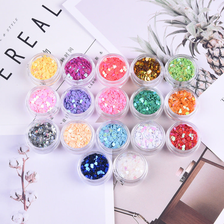 3mm Heart Laser Sequin Decorative Patch