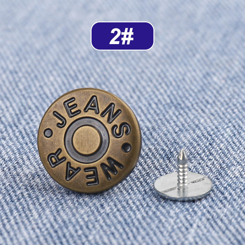 Adjustable Jeans Buttons – No-Sew Waist Adjustment Tool