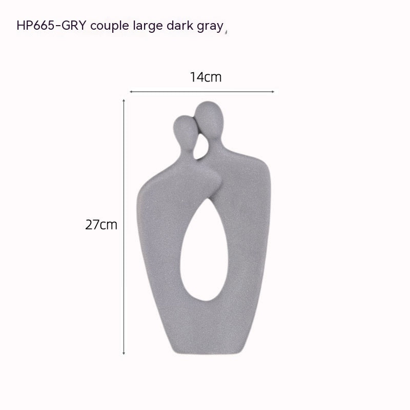 Home Creative Minimalistic Abstraction Couple Decoration