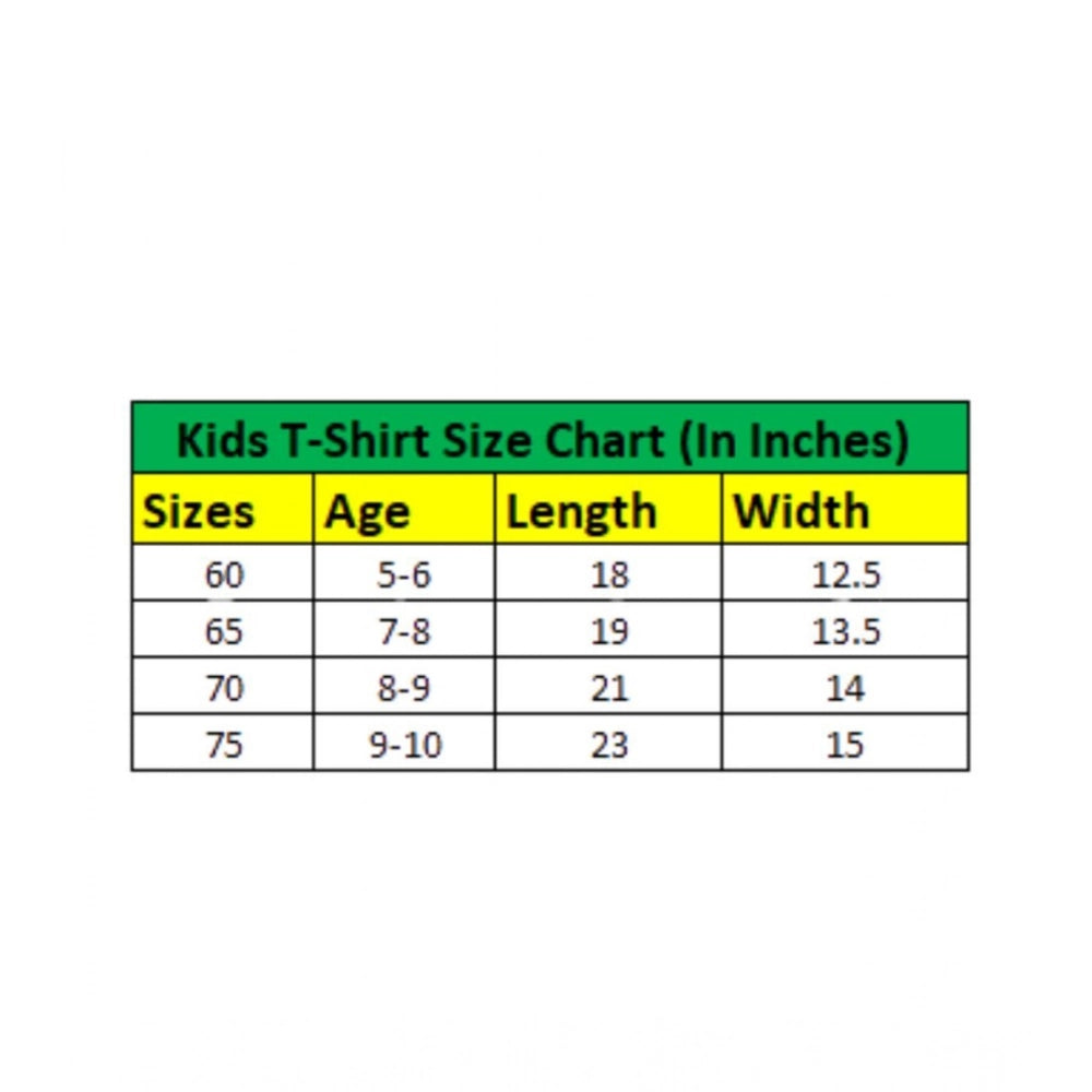 Generic Pack of 3 Boy's Cotton Printed Short Sleeve T-Shirt's (Multicolor)