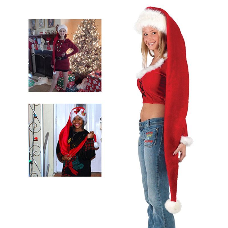 Extra Long Adult Christmas Santa Hat