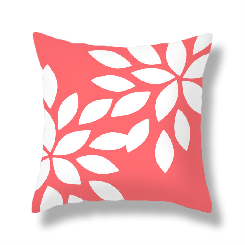 Simple Cotton Geometric Pattern Sofa Pillowcase with Digital Print