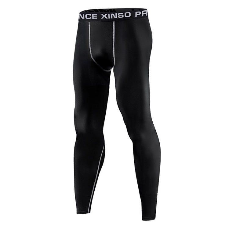 Men’s Skinny High Elastic Sports Pants – Quick-Dry Fitness Leggings