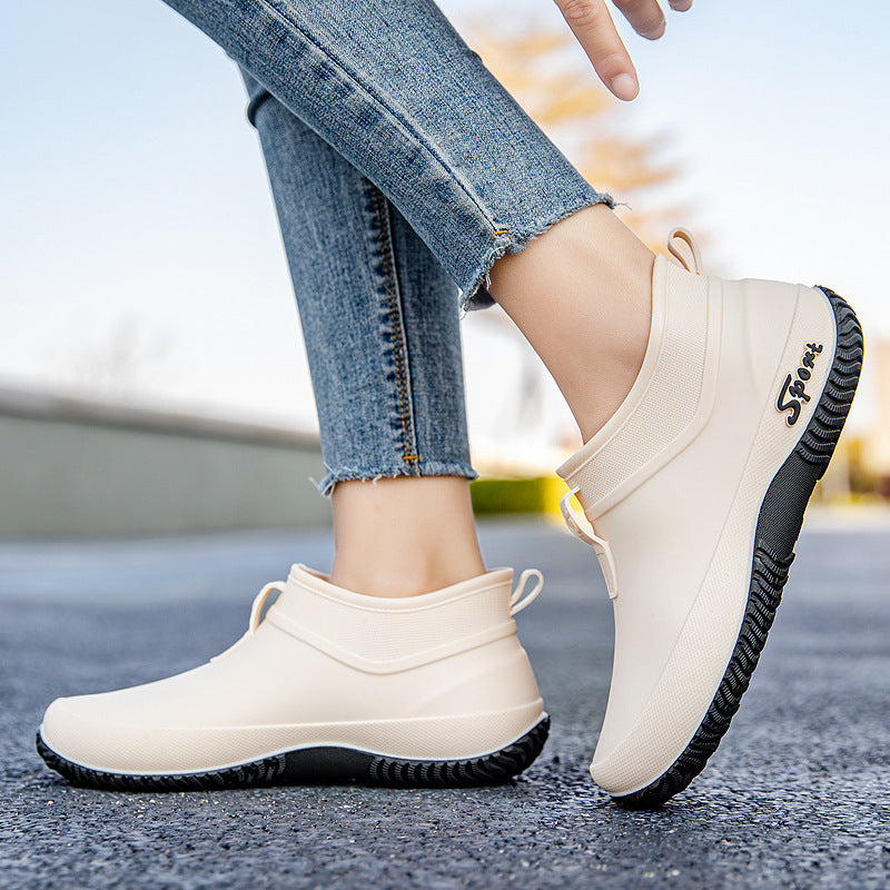 Low Top Waterproof Non-slip Camping Rain Boots