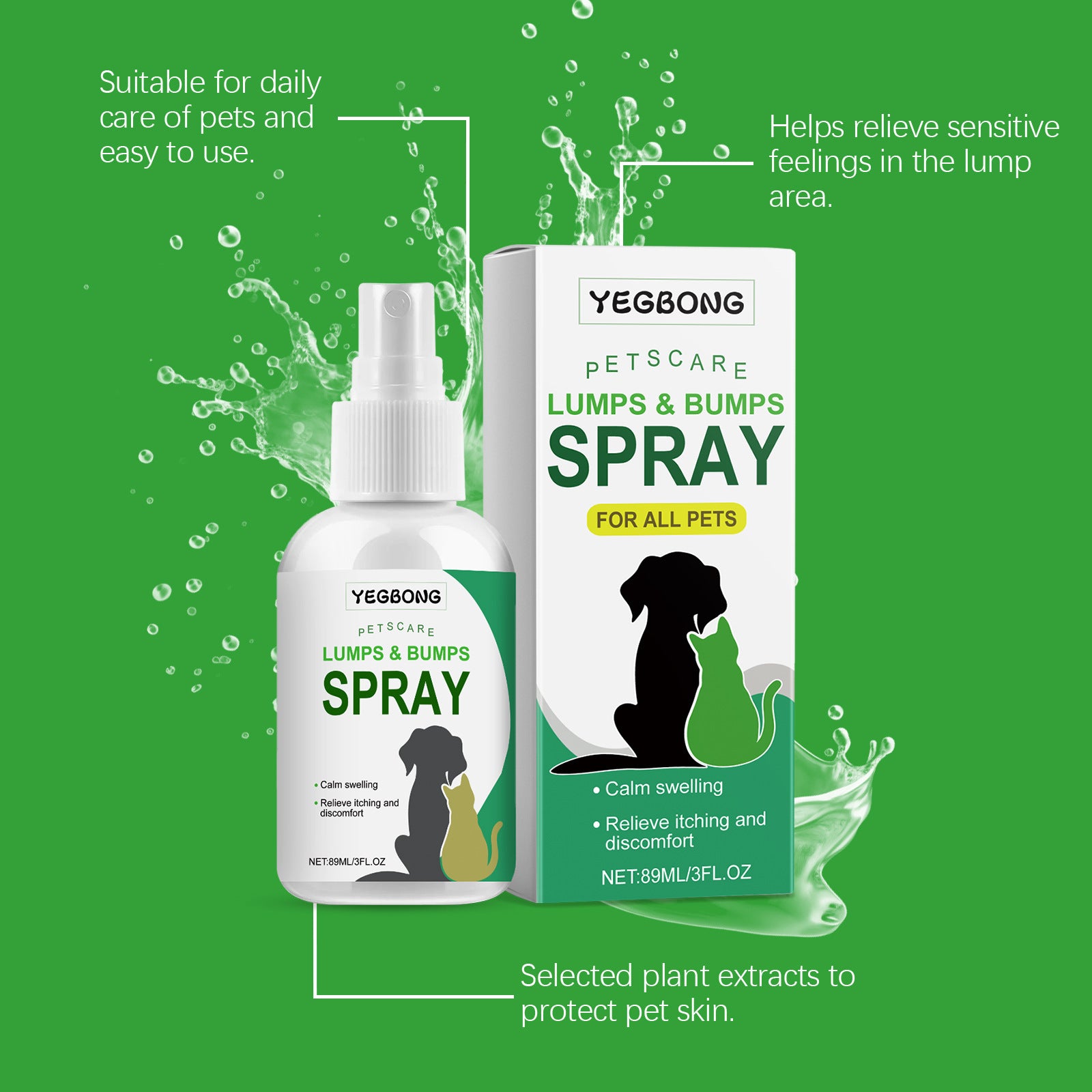 Cat And Dog Relieve Skin Discomfort Care Pet Care Spray