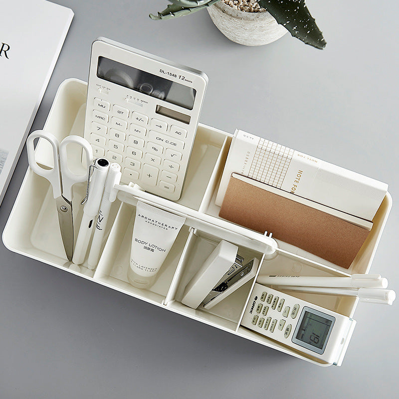 Japanese-Style Plastic Storage Basket – Bathroom & Toilet Desktop Organizer