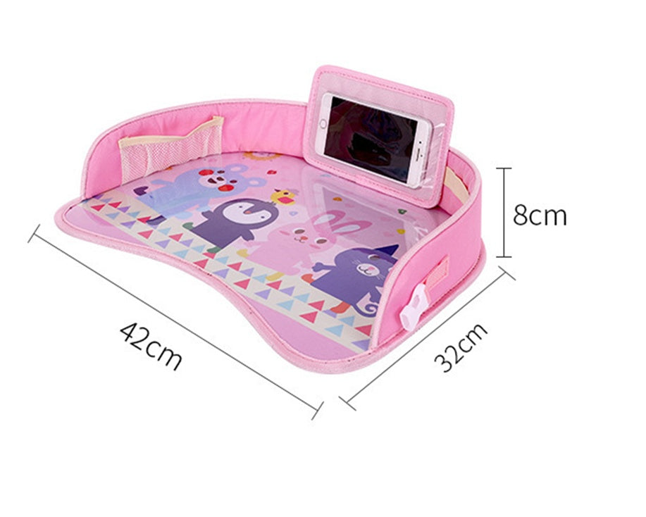Baby Car Seat Travel Tray Table – Snack & Activity Organizer