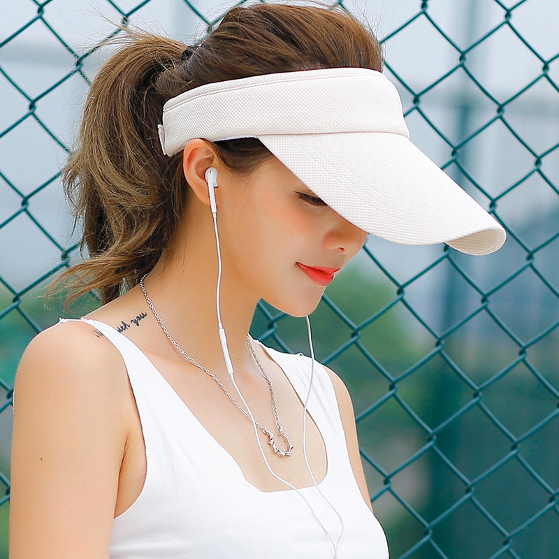 Unisex Summer Sun Visor Hat – Lightweight Adjustable Outdoor Sports & Beach Cap