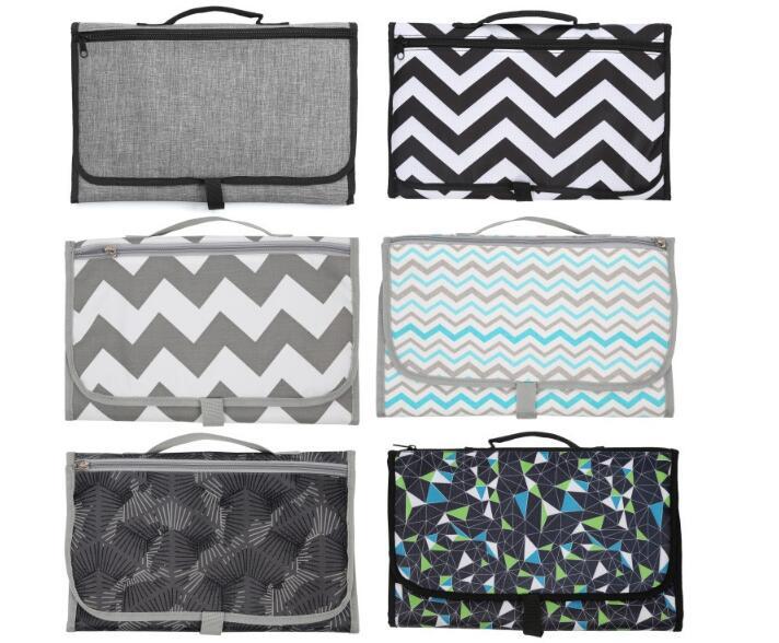 Baby Portable Foldable Waterproof Diaper Changing Mat – Travel Play Mat with Storage Bag