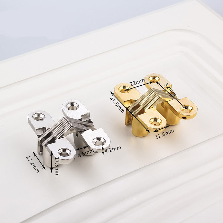 Small Zinc Alloy Invisible Folding Door Hinge
