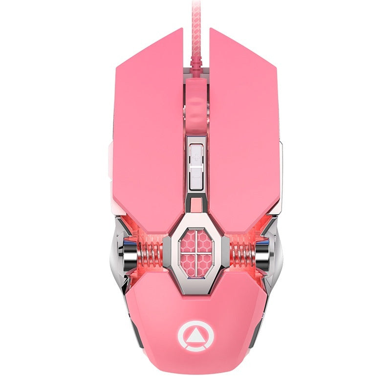 Wired RGB Gaming Mouse – Quiet Click, Programmable Macros, Adjustable DPI (USB)