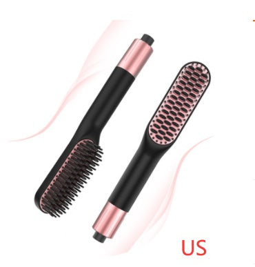 Men’s Mini Straight Hair Comb – Portable Electric Hair Styling Brush
