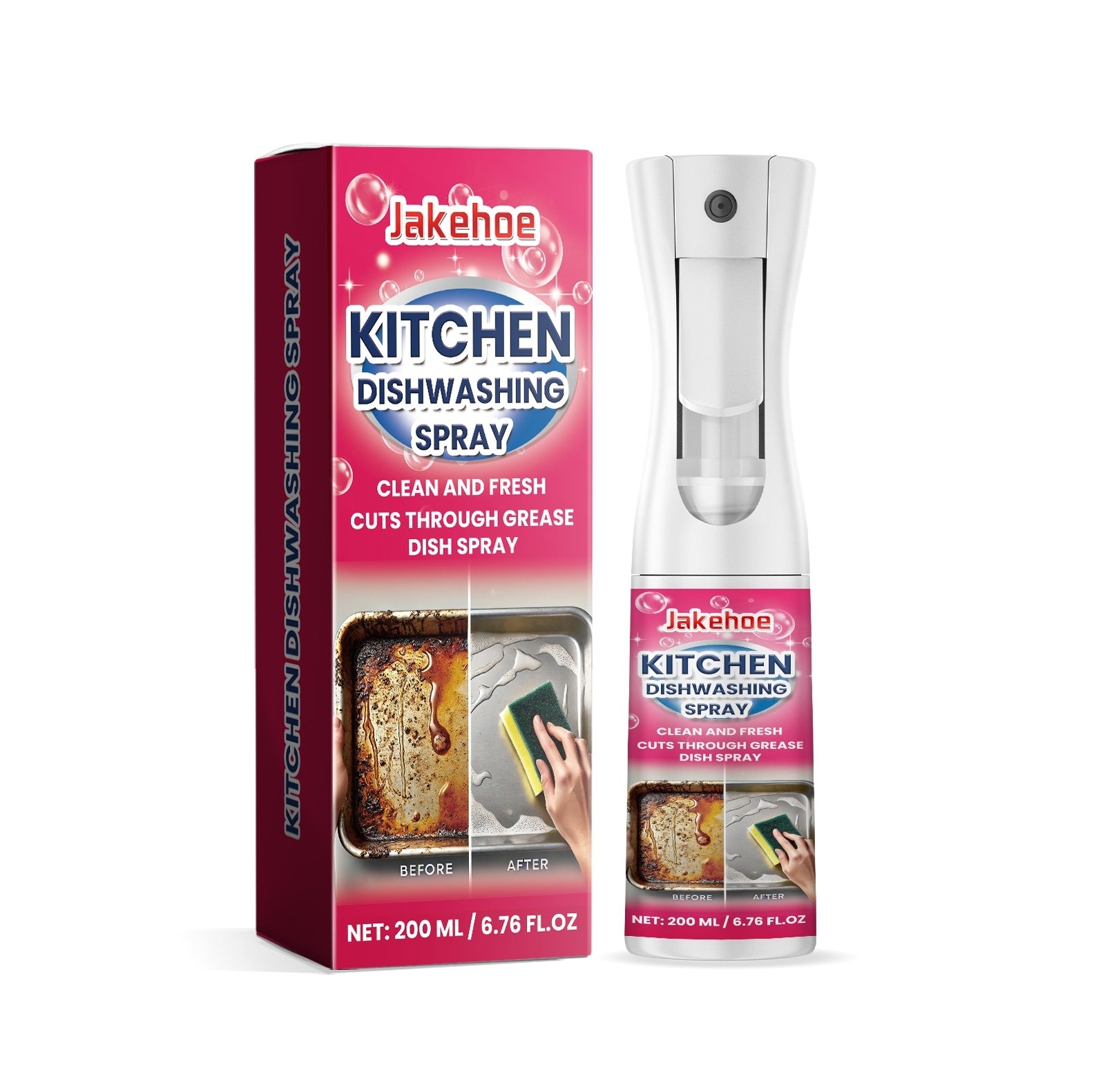Powerful Kitchen Dishwashing Spray – Grease-Cutting & Easy-Clean Formula