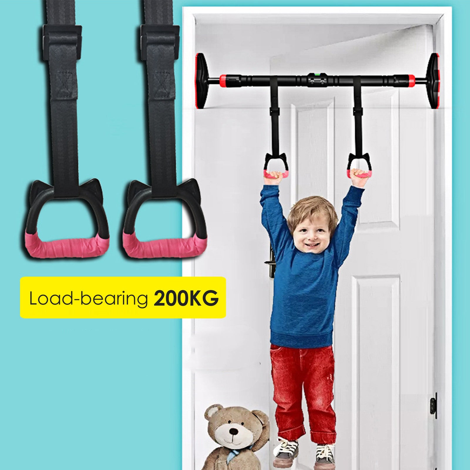 Kids Training Rings – Indoor Sports Equipment for Home Gym & Pull-Up Bars
