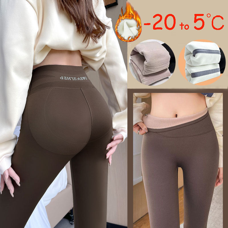 Winter Warm Thickened Leggings – Women’s Thermal Yoga Pants with Butt Lift