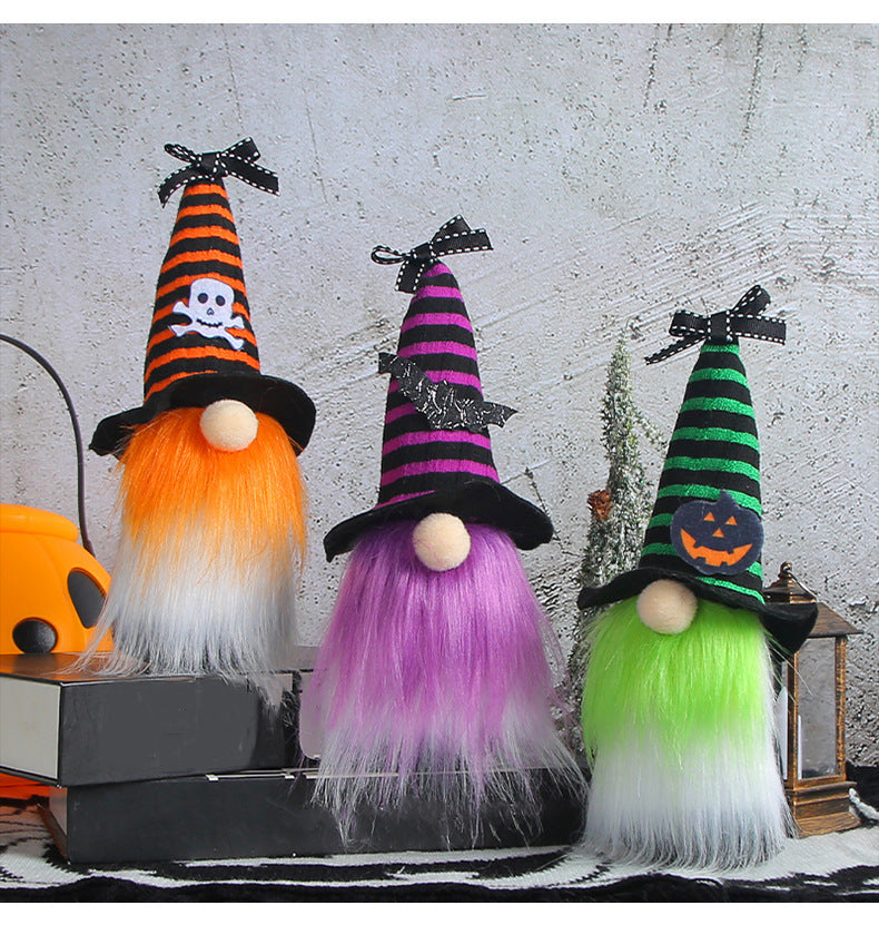 Halloween Mini Doll Wizard's Hat Ghost Festival Doll Ornaments