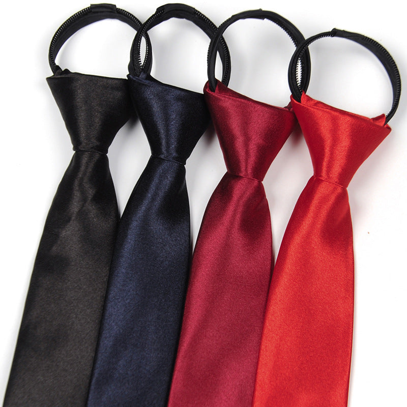 Men’s Business Narrow Zip Tie – Formal Shirt Accessory