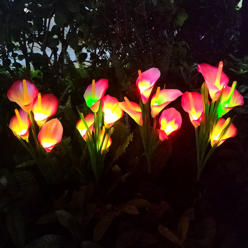 Solar Garden Outdoor Lamp ABS Silk Stainless Steel IP65