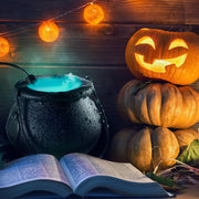 Halloween Mist Maker Indoor Fountain Horror Atmosphere Fogs Maker Small Pond Fogs Machine Atomizer Air Humidifier Holiday Decor