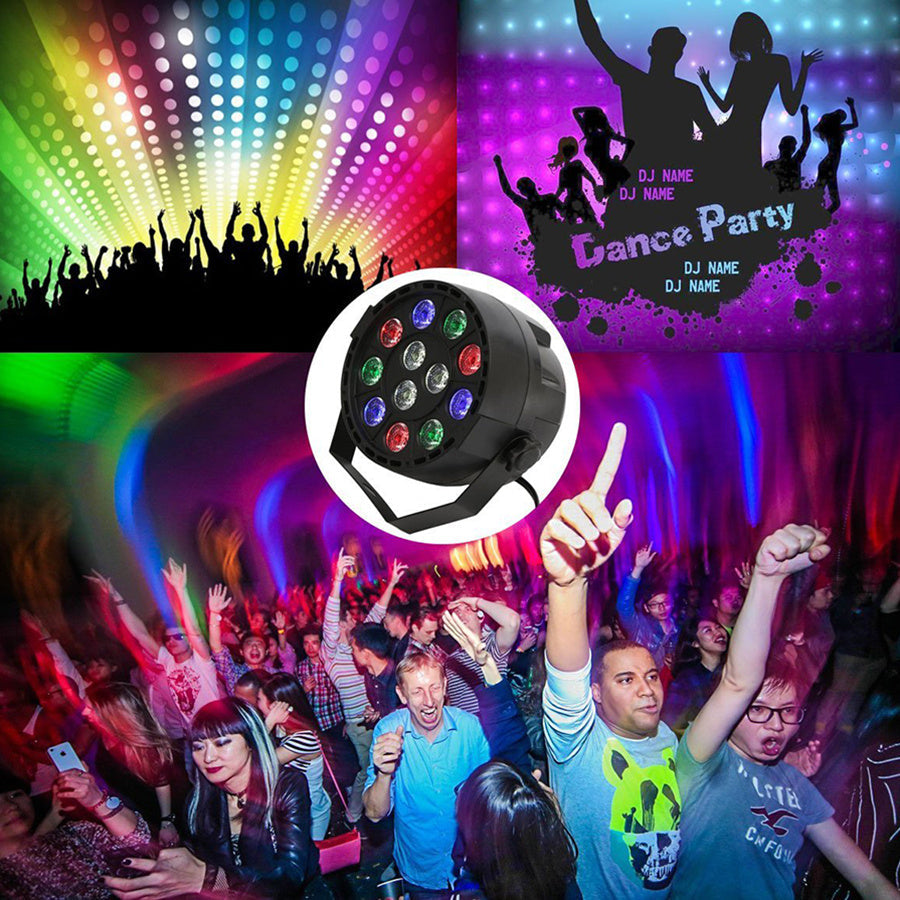 Aluminum LED Par Light 12W RGBW For Home Party IP20