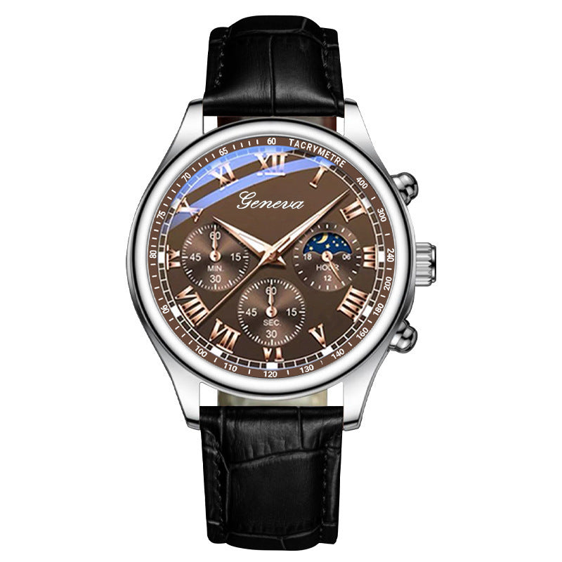 Business Quartz Sport Casual Belt Men's Watch