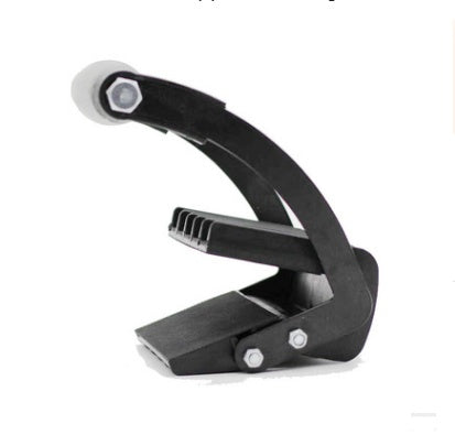 Portable Metal and Wood Panel Quick-Clip Handle with Iron and Plastic Construction
